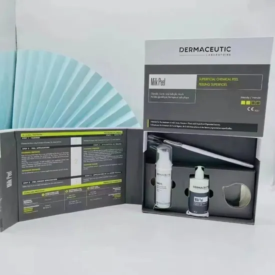 French Dermaceutic Medical Professional Skin Peeling Reduce Fine Lines Stimulate Collagen Proliferation Accelerate Acne Fade Remove Blackheads and Shrink Pores 
