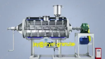 Hot Sale Rotary Vacuum Dryer/ Blade Vacuum Dryer/ Wet Paste Slurry Cream Low Temperature Dryer Pharmaceutical Chemical Conical Stir Rake Mix Vacuum Paddle Dryer 
